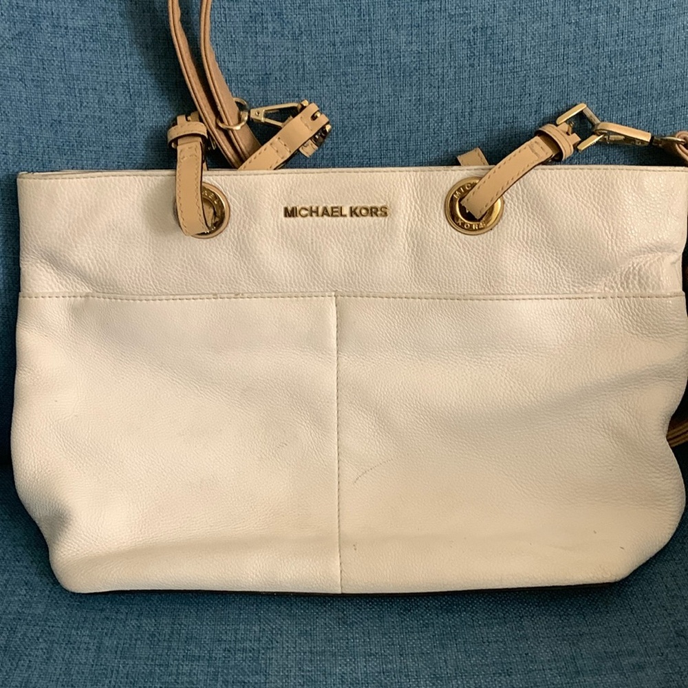 White MK bag